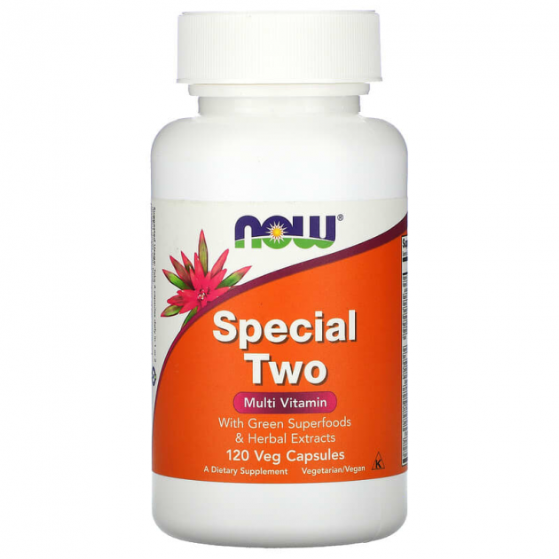Мультивітаміни, Special Two, Now Foods, 120 вегетаріанських капсул