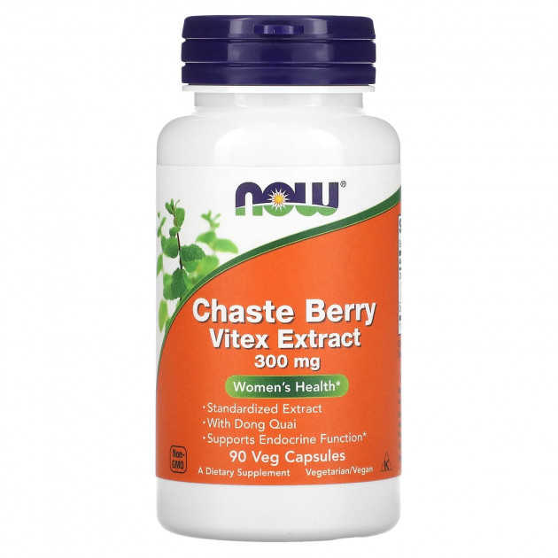 Ягоди вітексу і Донг Квай (Berry Vitex, Dong Quai ), Now Foods, екстракт, 300 мг, 90 вегетаріанських капсул