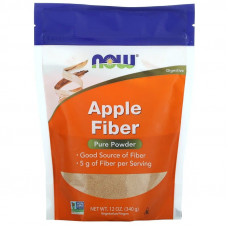 Яблучне волокно, Apple Fiber, Now Foods, чистий порошок, 340 г
