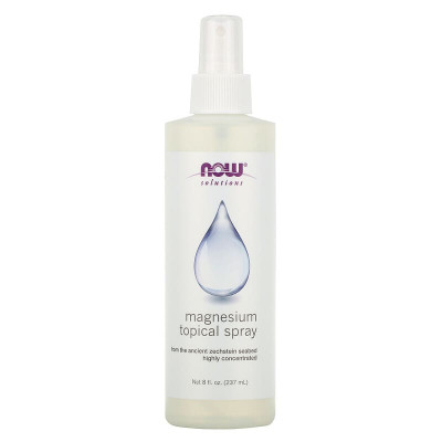 Спрей з магнієм, Magnesium Topical Spray, Now Foods, Solutions, 237 мл