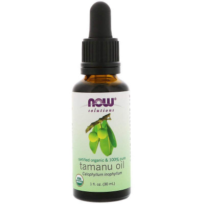 Олія таману, Tamanu Oil, Now Foods, Solutions, 100% чиста, органічна, сертифікована, 30 мл