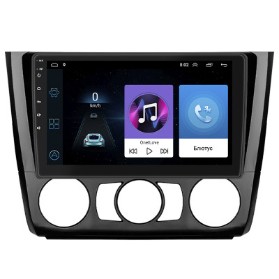 Штатная магнитола Lesko для BMW 1 серии I (E81/E82/E87/E88) Рестайлинг Manual AC 2007-2011 экран 9" 1/16Gb Wi-Fi GPS Base