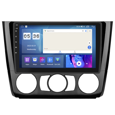 Штатная магнитола Lesko для BMW 1 серии I (E81/E82/E87/E88) Рестайлинг Manual AC 2007-2011 экран 9" 4/64Gb CarPlay 4G Wi-Fi GPS Prime