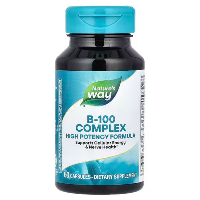 Комплекс B-100, B-100 Complex, Nature's Way, 60 капсул