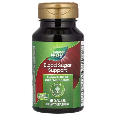 Підтримка рівня цукру в крові, Blood Sugar, Nature's Way, 90 капсул