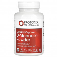 D-манноза, D-Mannose, Protocol for Life Balance, сертифікований органічний порошок, 85 г