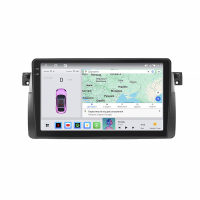 Штатная магнитола Lesko для BMW 3 серии IV (E46) 1998-2003 экран 9" 4/64 QLED CarPlay 4G Wi-Fi GPS 360 Prime