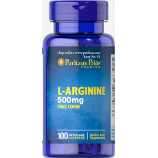 L-аргінін, L-Arginine, Puritan's Pride, 500 мг, 100 капсул