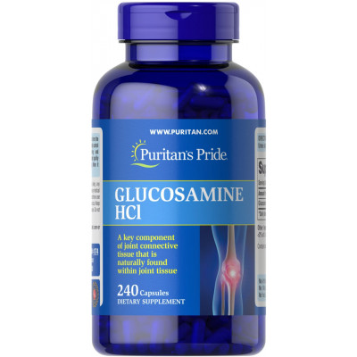 Глюкозамін, Glucosamine HCl, Puritan's Pride, 680 мг, 240 капсул