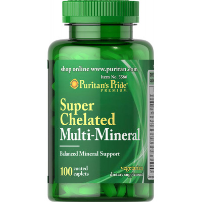Мультимінеральний комплекс, Multi Mineral, Puritan's Pride, 100 каплет