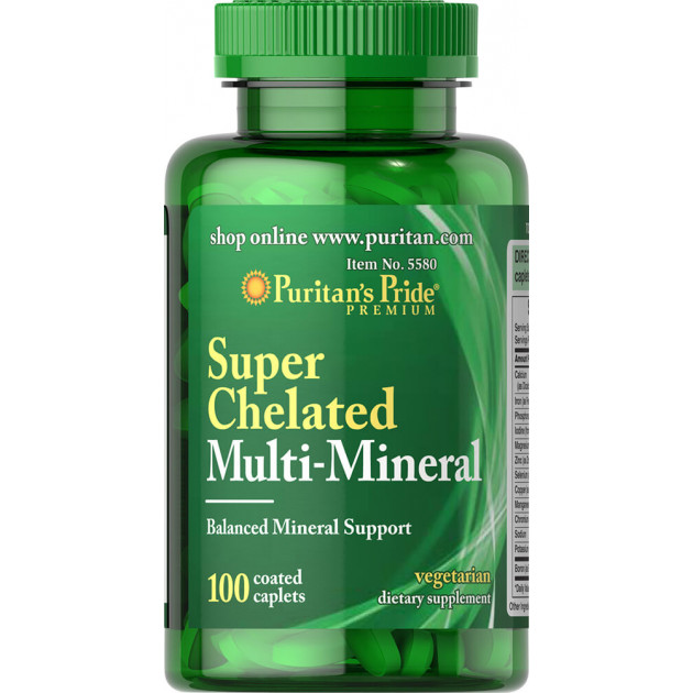 Мультимінеральний комплекс, Multi Mineral, Puritan's Pride, 100 каплет