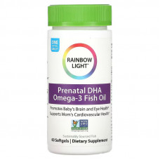 Риб'ячий жир для вагітних, Prenatal DHA, Rainbow Light, 60 капсул
