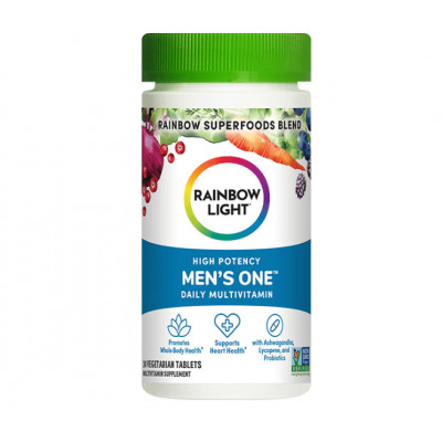 Мультивітаміни для чоловіків, Men's One, Rainbow Light, одна на день, висока ефективність, 30 вегетаріанських таблеток