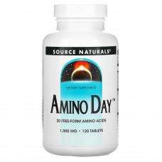Аміно день, Amino Day, Source Naturals, 1000 мг, 120 таблеток