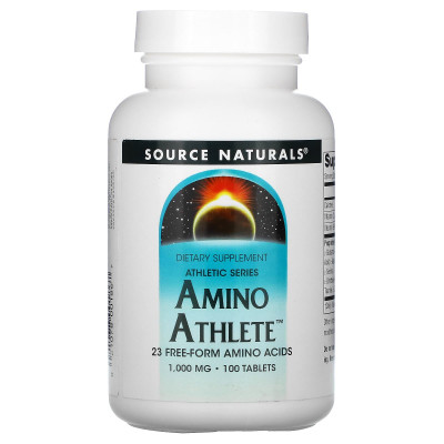 Аміно спортсмен, Amino Athlete, Source Naturals, 1000 мг, 100 таблеток