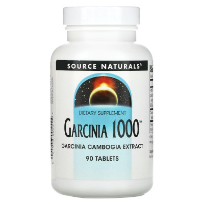 Гарцинія, Garcinia, Source Naturals, 1000 мг, 90 таблеток