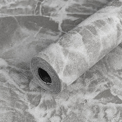 Самоклеющиеся обои 2800х450х1,5мм Чёрный мрамор SW-00000730