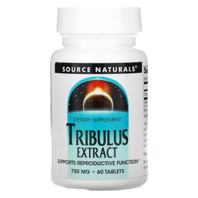 Трибулус екстракт, Tribulus, Source Naturals, 750 мг, 60 табл.