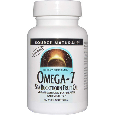 Омега 7 обліпиха, Omega-7, Seabuckthorn Oil, Source Naturals, 60 капсул