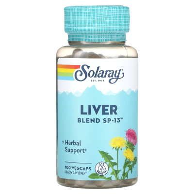 Захист печінки, Liver Blend SP-13, Solaray, 100 капсул