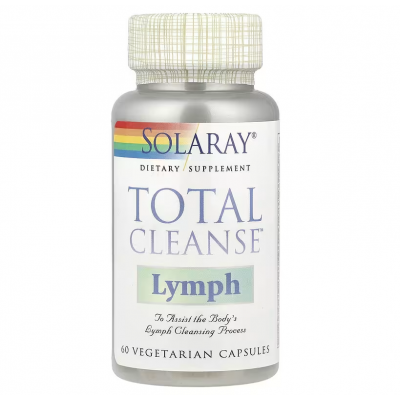Детоксикація лімфи, Total Cleanse Lymph, Solaray, 60 вегетаріанських капсул