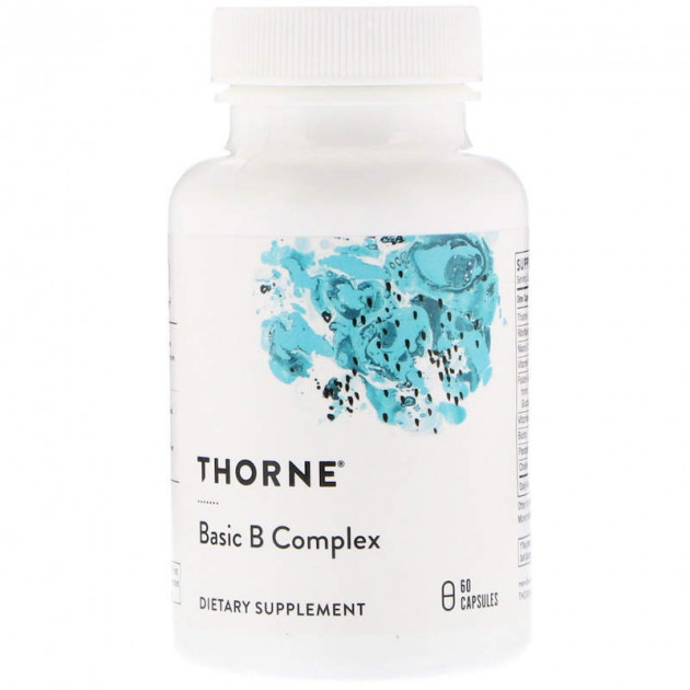 Базовий В комплекс, Basic B Complex, Thorne, 60 капсул