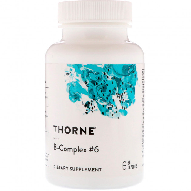 В комплекс, B-Complex # 6, Thorne, 60 капсул