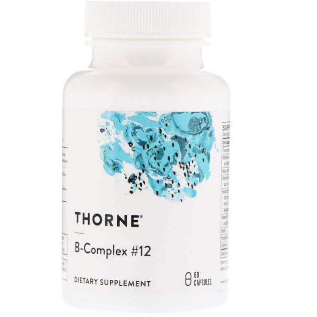 В комплекс, B-Complex # 12, Thorne, 60 капсул
