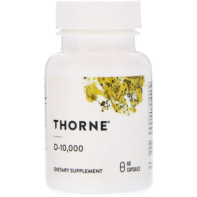 Вітамін D-10000, Vitamin D, Thorne, 60 капсул (250 мкг на капсулу)