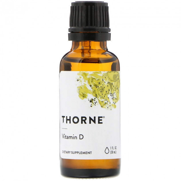 Вітамін D, Vitamin D, Thorne, рідкий, 30 мл.