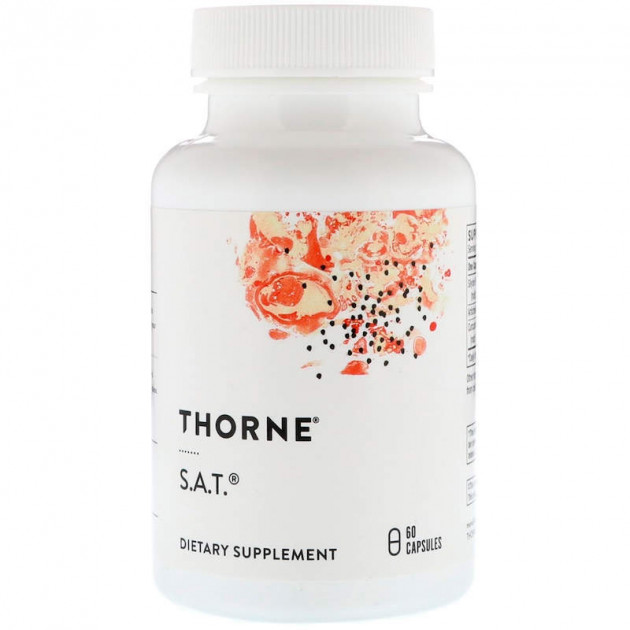 Підтримка печінки, S.A.T, Thorne, 60 капсул
