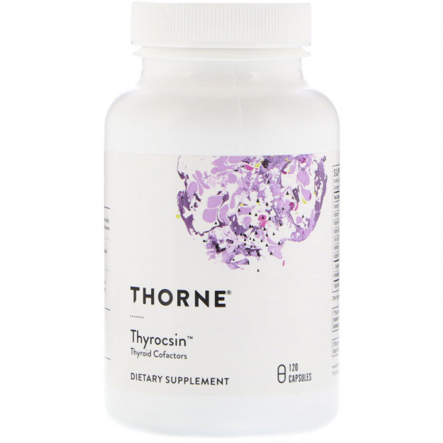 Підтримка щитовидної залози, Thyrocsin, Thorne, 120 капсул