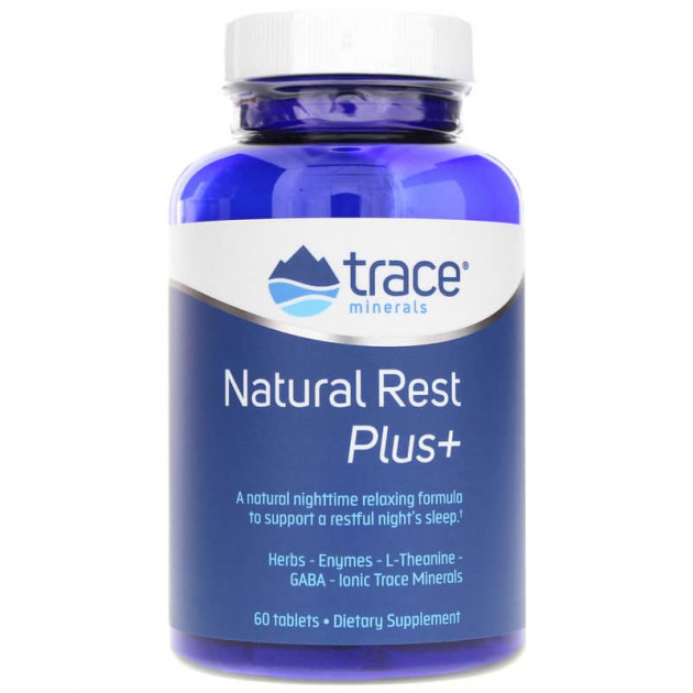 Підтримка сну, NaturalRest Plus+, Trace Minerals Research, 60 таблеток