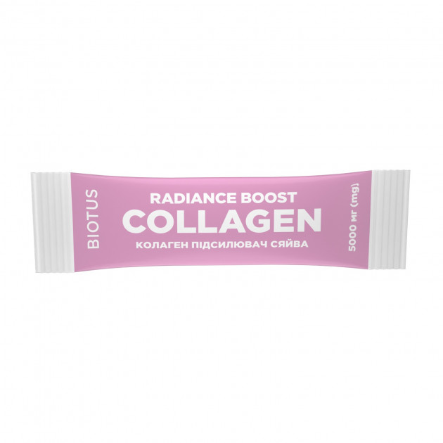 Колаген підсилювач сяйва, Radiance Boost Collagen, Biotus, смак персик та манго, 1 саше (15 мл)