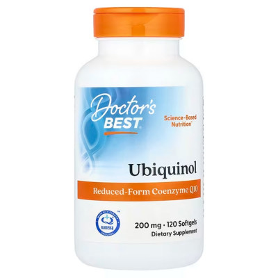 Убіхінол, Ubiquinol, Doctor's Best, 200 мг, 120 капсул