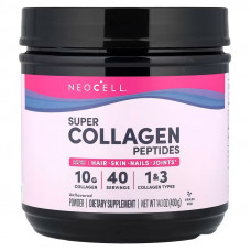 Супер колагенові пептиди, Super Collagen Peptides, Neocell, без смаку, 400 г
