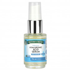 Сироватка для обличчя з гіалуроновою кислотою, Hyaluronic Acid Serum, Nature's Truth, без запаху, 30 мл