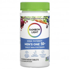Мультивітаміни для чоловіків 50+, Men's One 50+, Rainbow Light, щоденні, висока потенція, 120 вегетаріанських пігулок