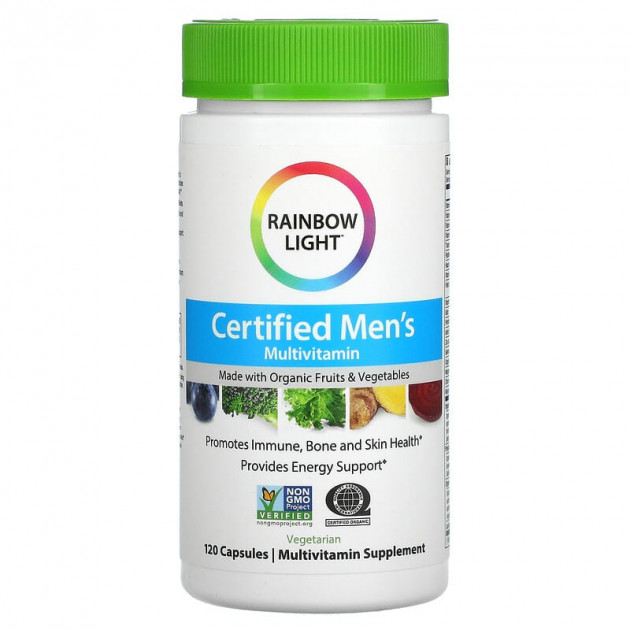 Мультивітамінні для чоловіків, Men's Multivitamin, Rainbow Light, 120 капсул