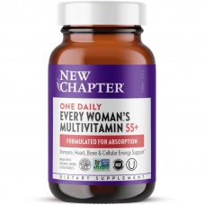 Мультивітаміни для жінок 55+, Every Woman's 55+ Multivitamin, New Chapter, 1 в день, 96 вегетаріанських таблеток
