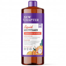 Мультивітаміни для всієї родини, Vegan Liquid Multivitamin for Whole Family, New Chapter, рідкі, веган, апельсин-манго, 887 мл