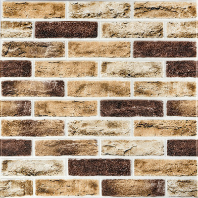 Самоклеющаяся 3D панель 700x700x4мм Клинкер песочный кирпич (415) SW-00000770