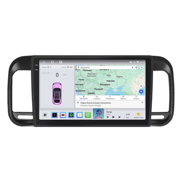 Штатная магнитола Lesko для Brilliance M2 (BS4) I 2006-2010 экран 9" 4/64 QLED CarPlay 4G Wi-Fi GPS 360 Prime
