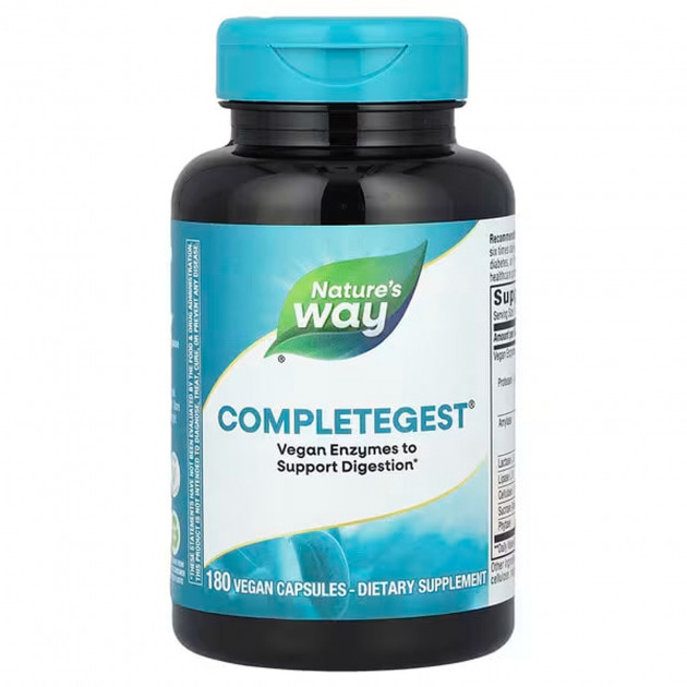 Ферменти для травлення, CompleteGest, Nature's Way, 180 капсул