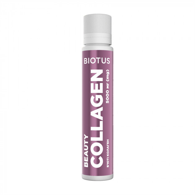 Б'юті колаген, Beauty Collagen, Biotus, 5000 мг, смак вишні, 1 флакон (25 мл)