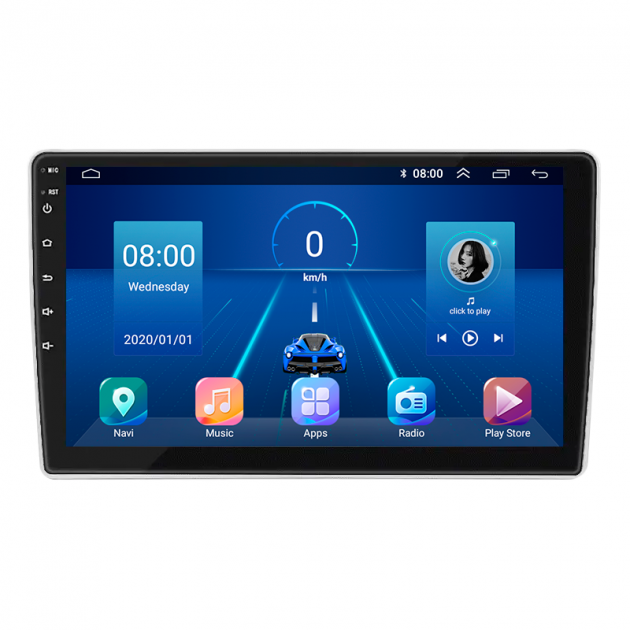 Штатная магнитола Lesko для Peugeot Expert II Рестайлинг 2012-2016 экран 9" 4/64Gb 4G Wi-Fi GPS Top
