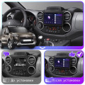 Штатная магнитола Lesko для Peugeot Partner II Рестайлинг 2012-2015 экран 9" 4/32Gb 4G Wi-Fi GPS Top
