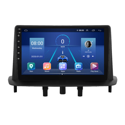 Штатная магнитола Lesko для Renault Megane III Рестайлинг 2012-2014 экран 9" 2/32Gb 4G Wi-Fi GPS Top