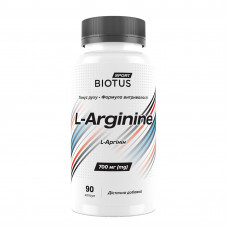 L-аргінін, L-Arginine, Biotus, 90 капсул