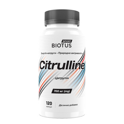 Цитрулін, Citrulline, Biotus, 120 капсул